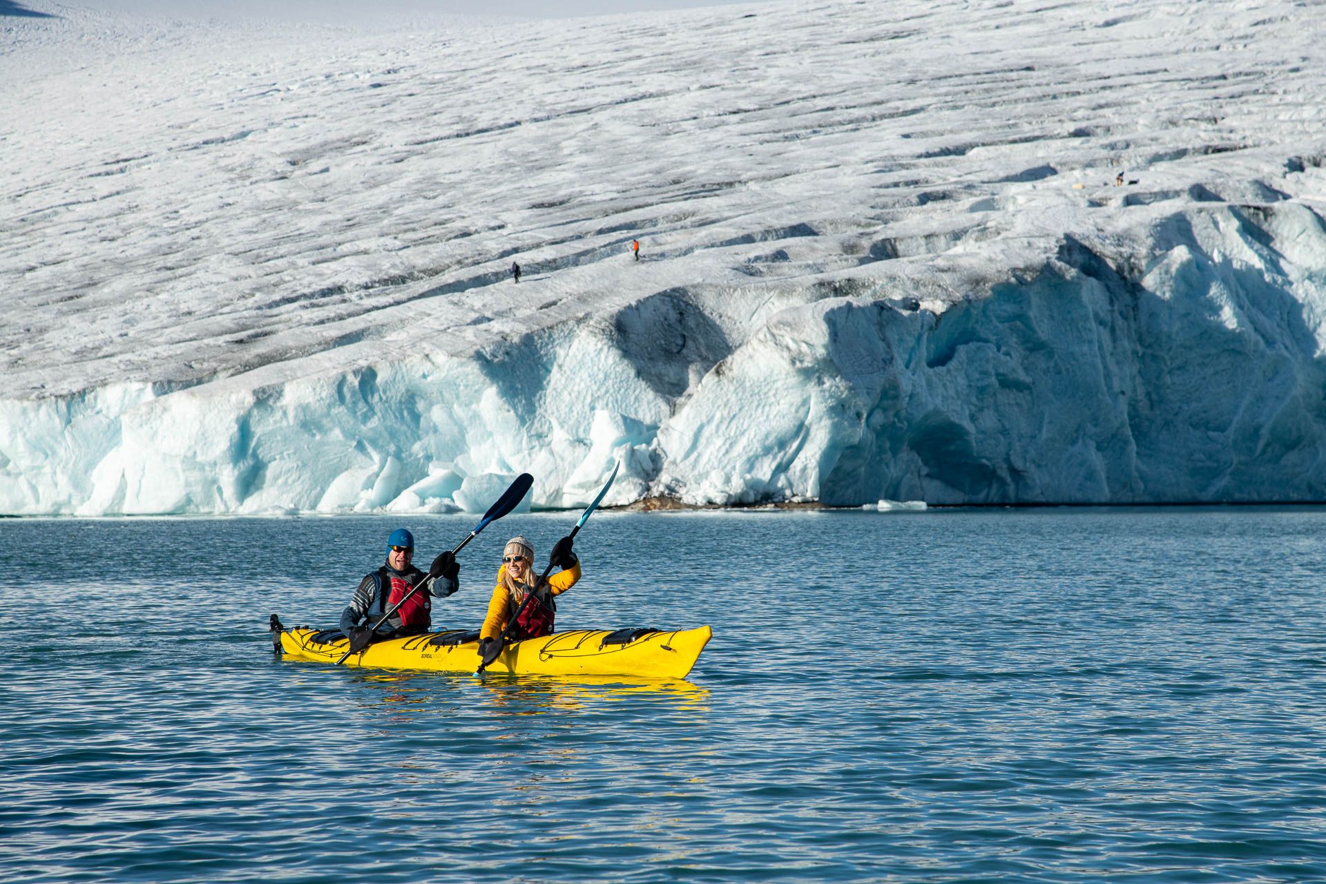 Kayak & Glacier hiking on Austdalsbreen Glacier