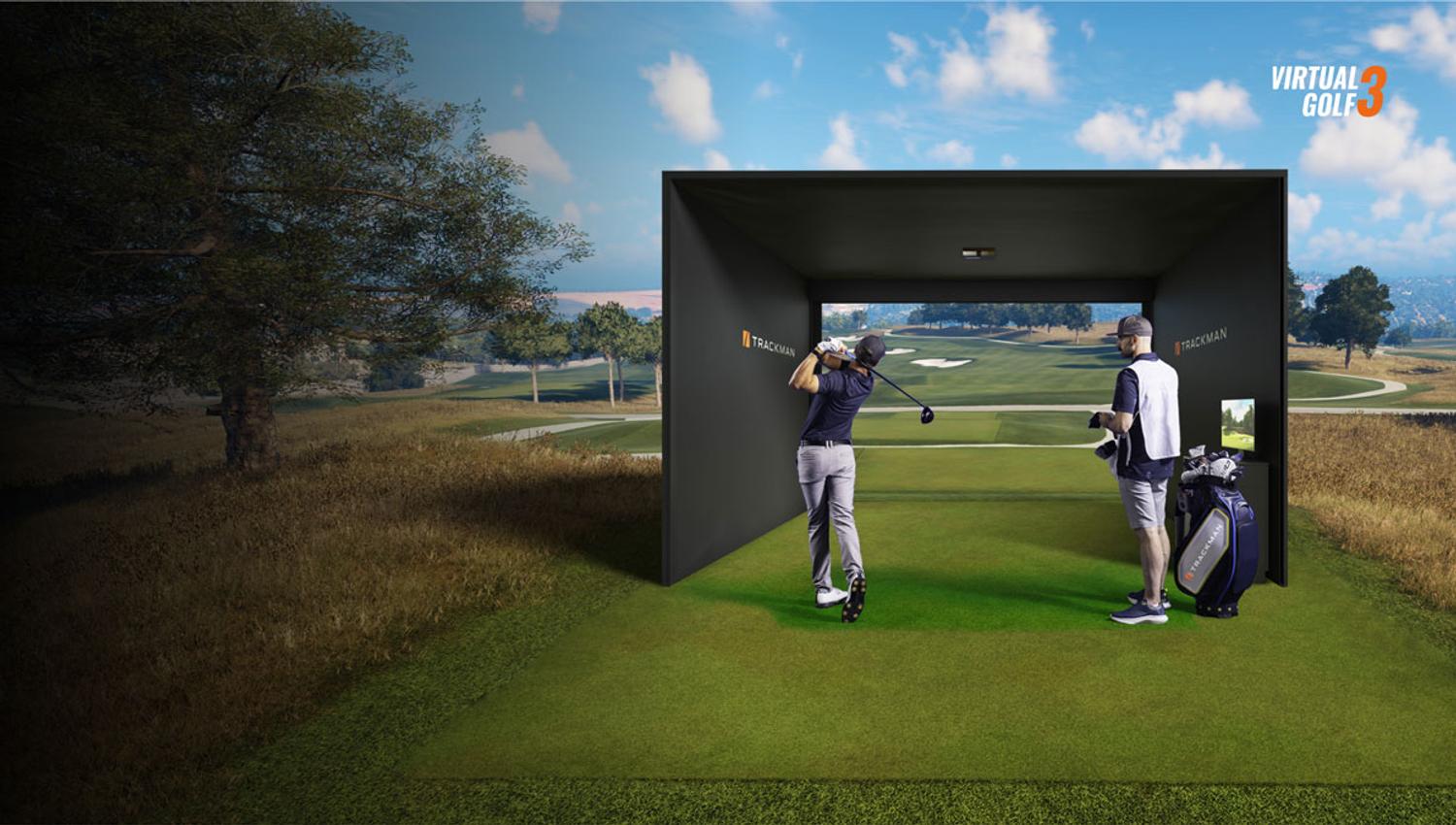 men playing golf at Bygolf Skien