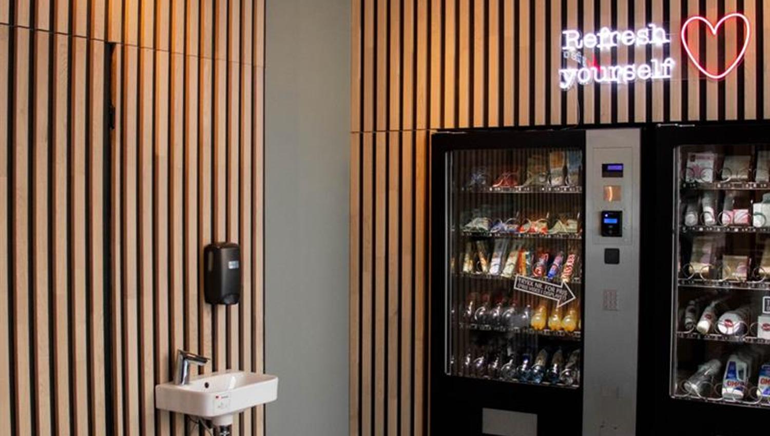 vending machines and sink