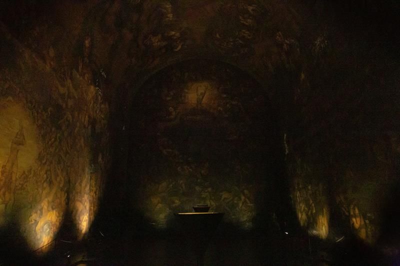Interior of the mausoleum.
