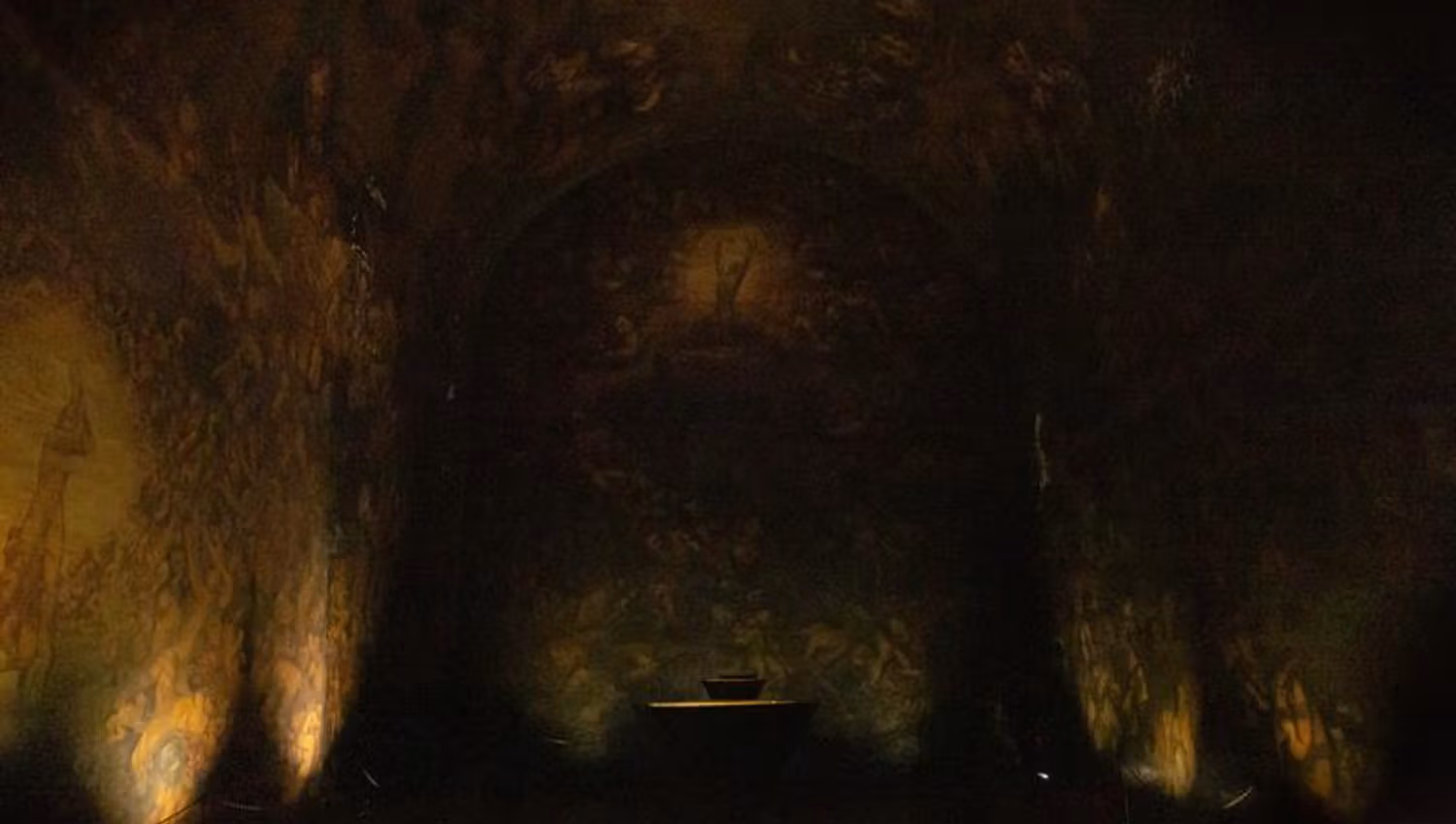 Interior of the mausoleum.