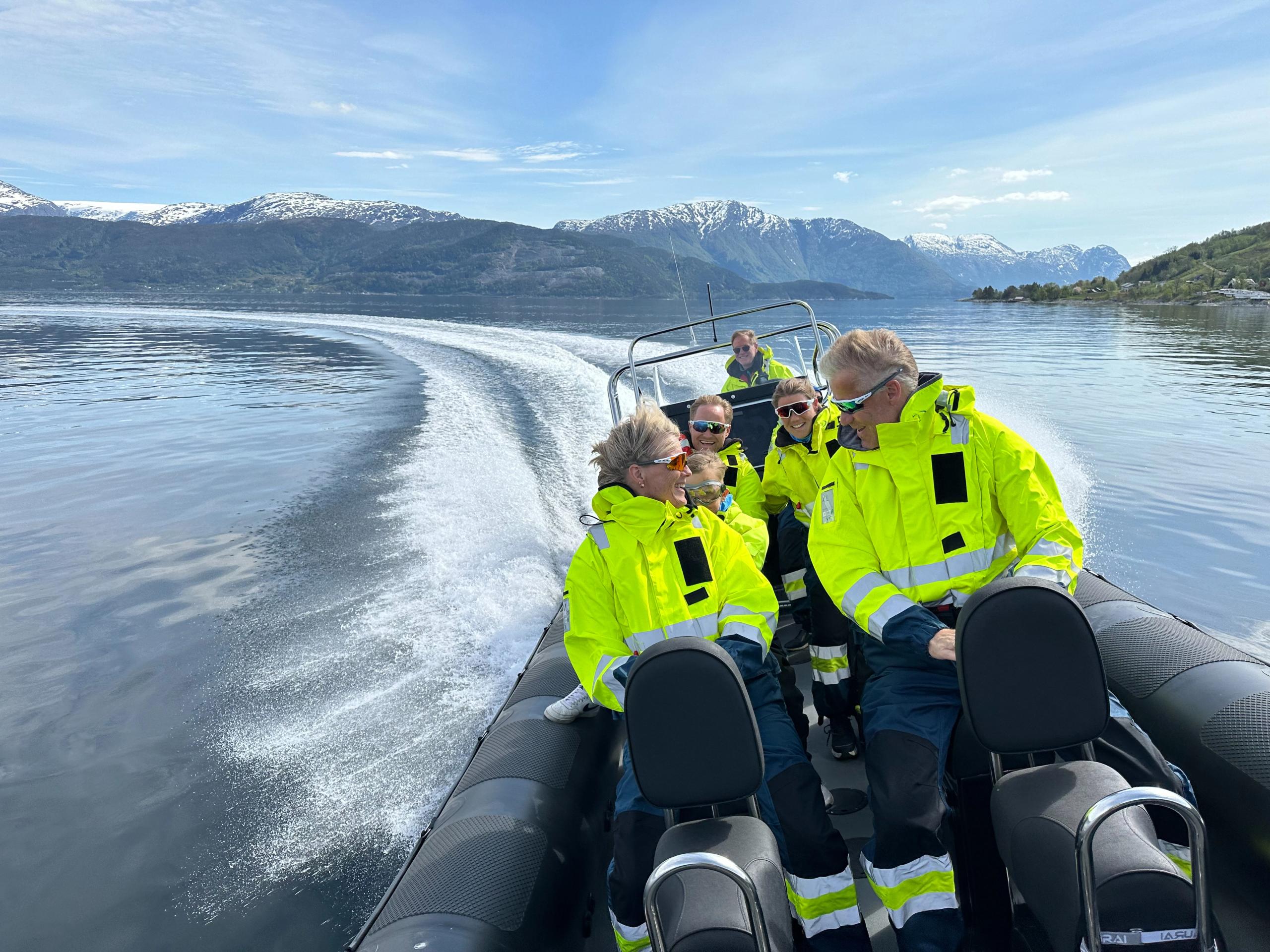 Fjord cruise in Rib boat on the Hardangerfjord