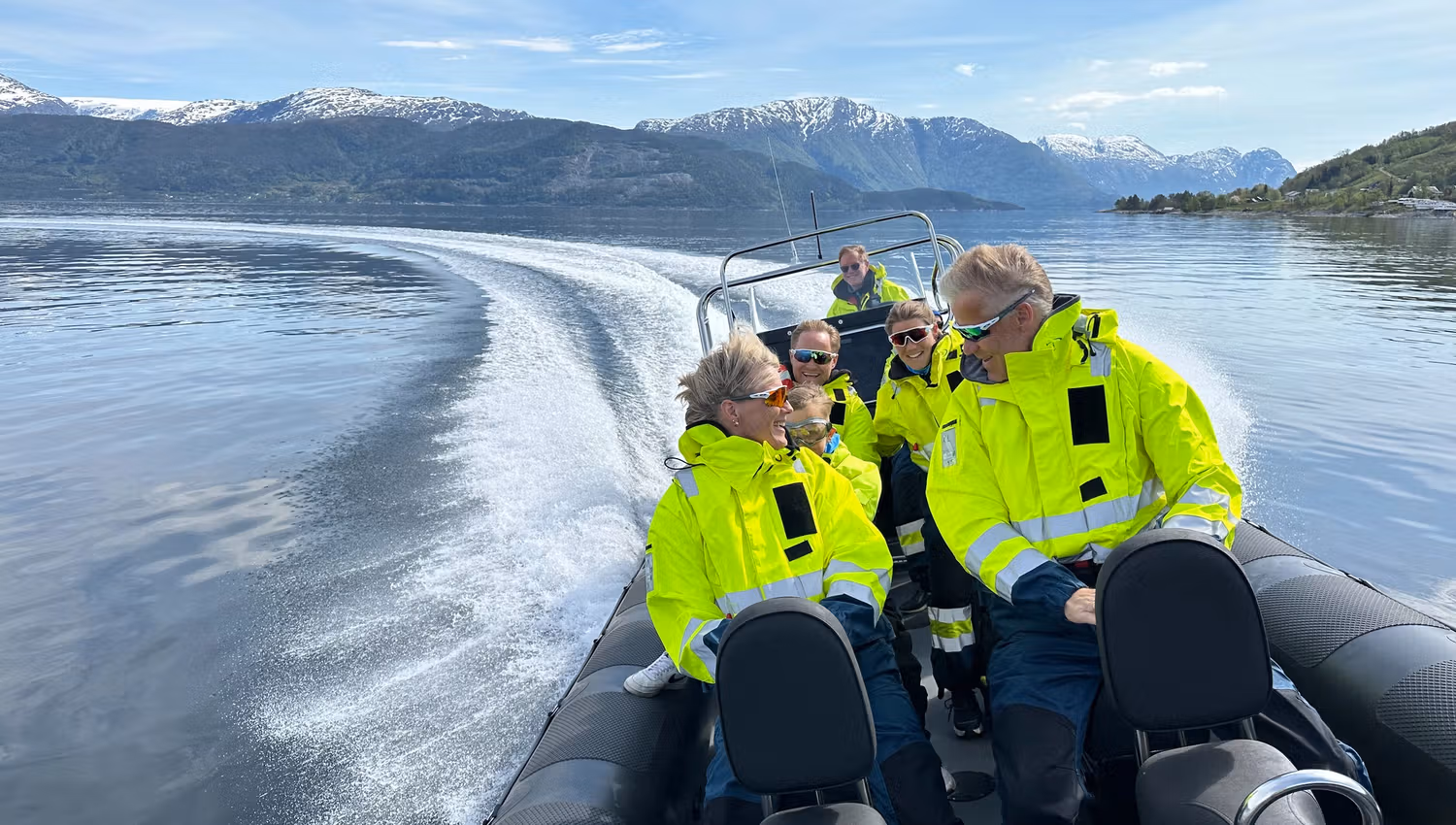Fjord cruise in Rib boat on the Hardangerfjord