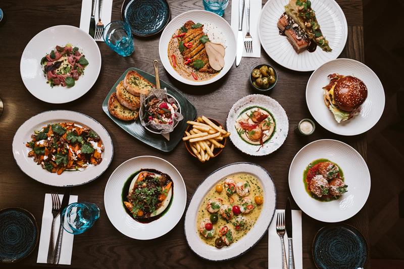 forskjellige retter hos Follow restaurant i Porsgrunn