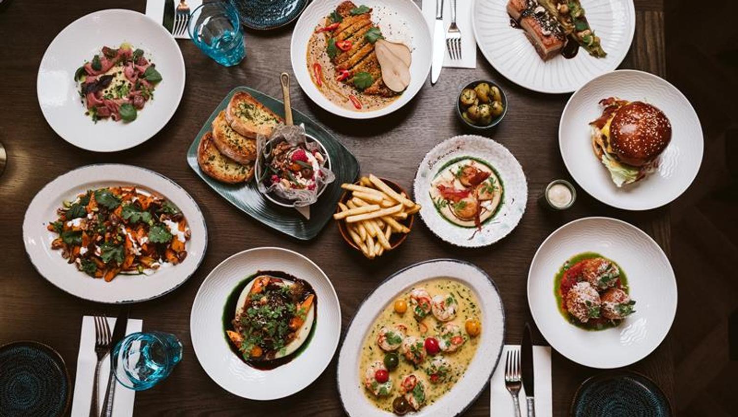 forskjellige retter hos Follow restaurant i Porsgrunn