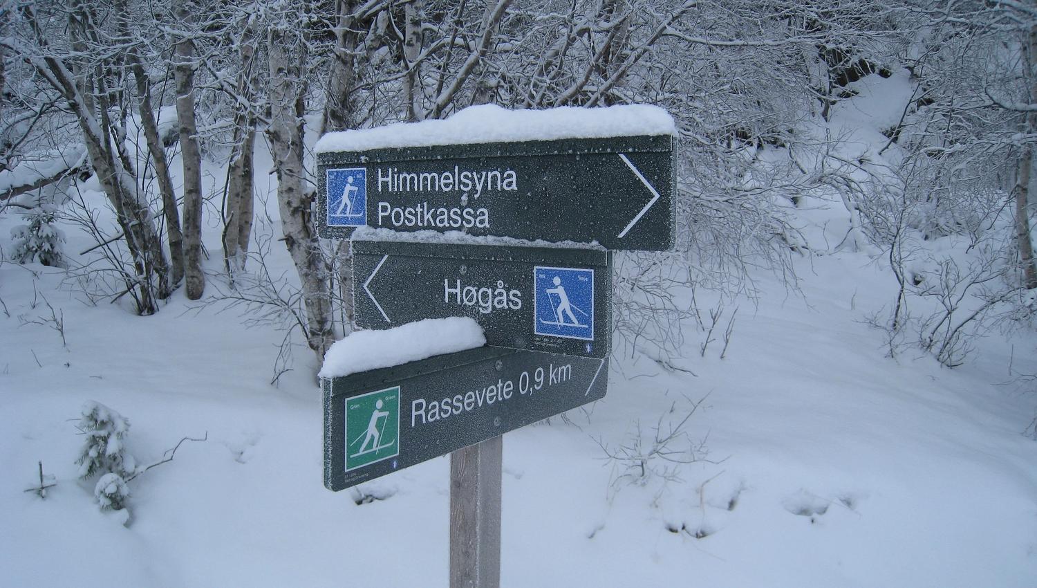 Ulike vanskelighetsgrader på løypene