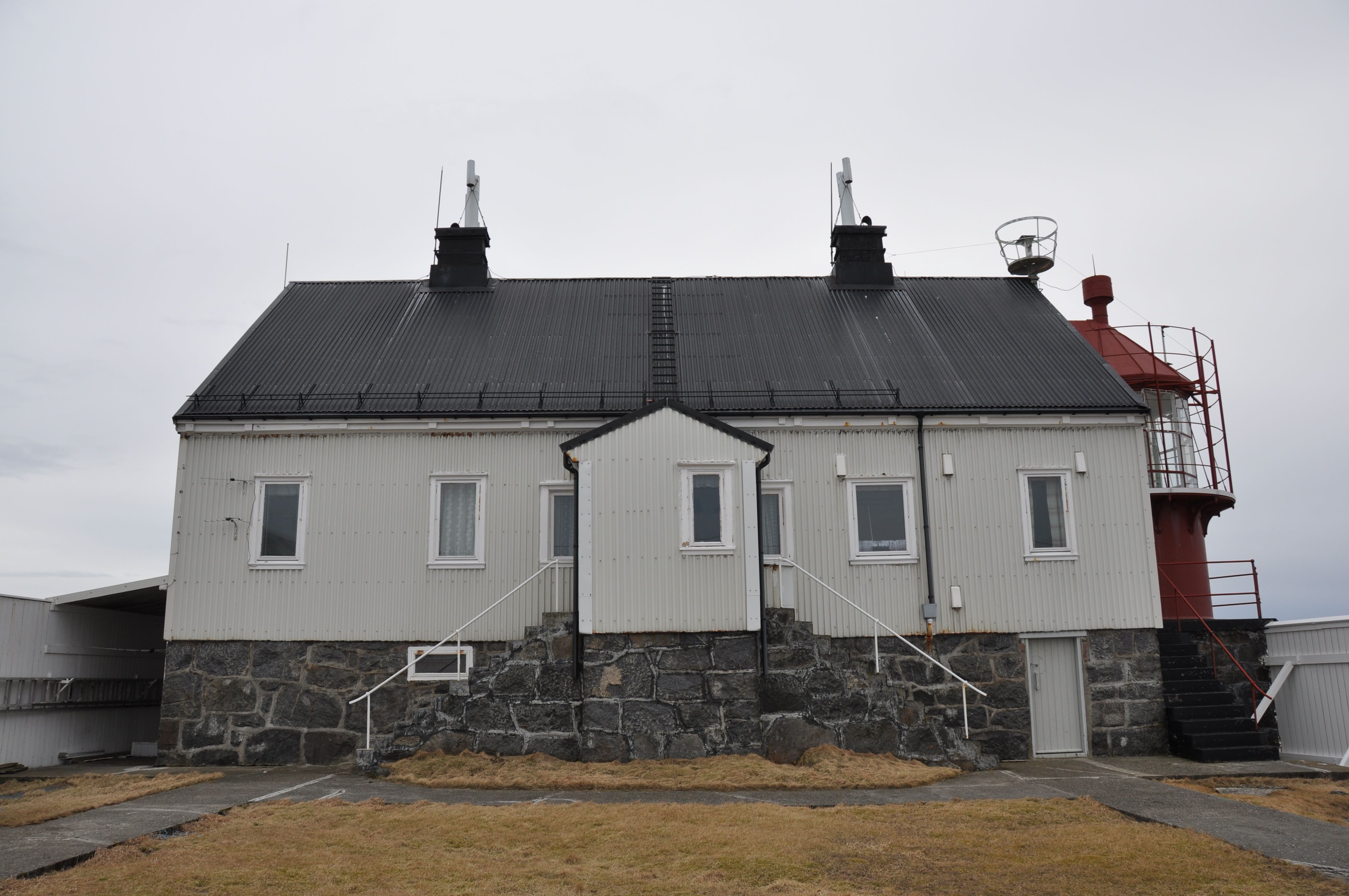 Nordøyan fyr, bilde av bygning.