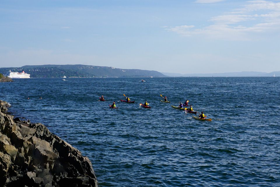 Paddling on the Oslo Fjord