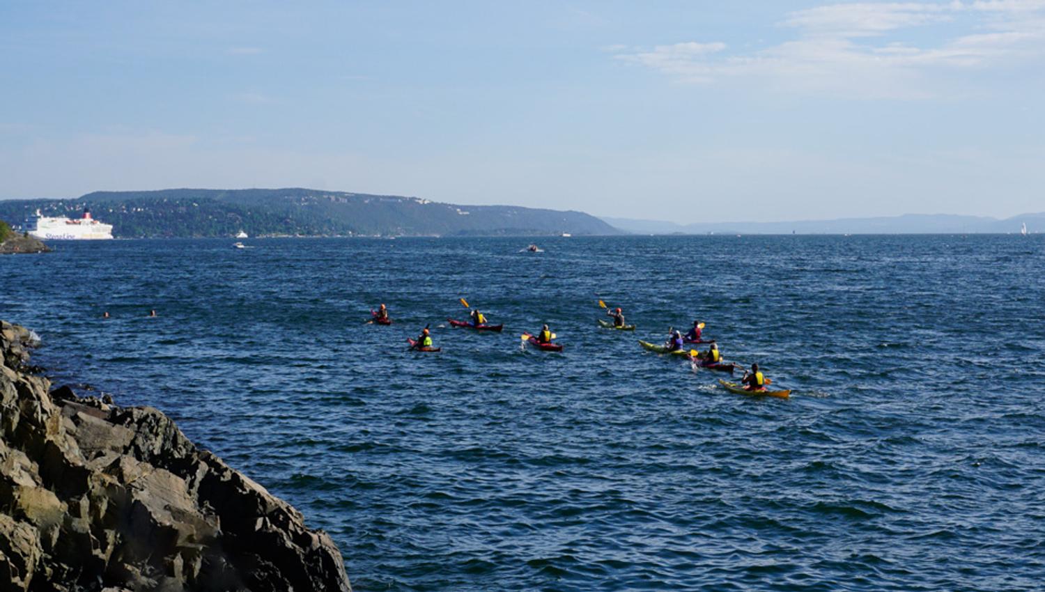 Paddling on the Oslo Fjord