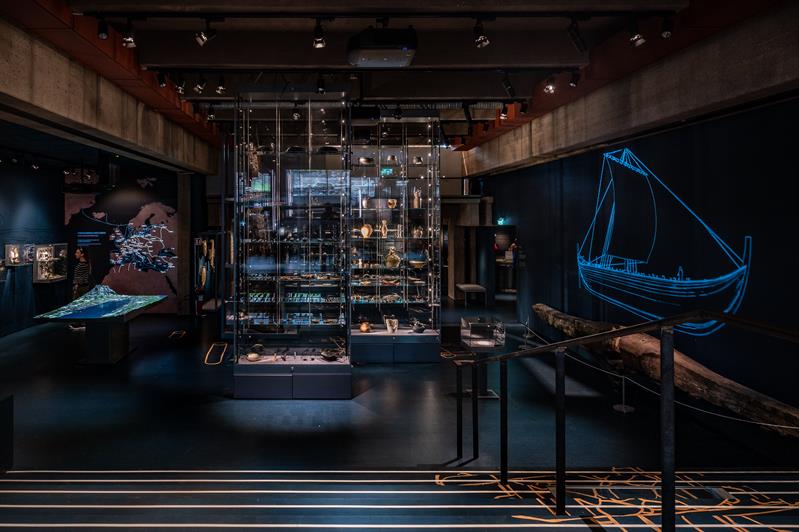 The exhibition Below ground at Bryggens Museum