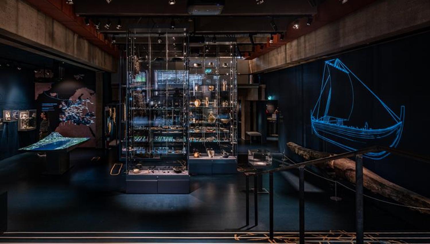 The exhibition Below ground at Bryggens Museum