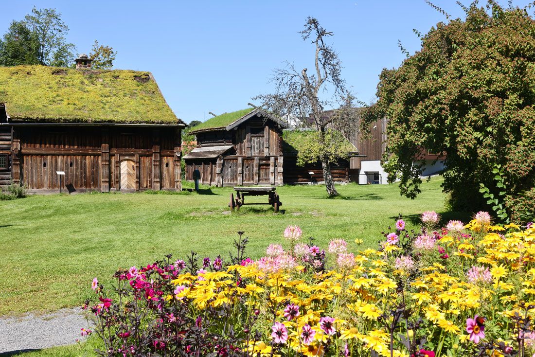 gamle stuer i Brekkeparken i Skien
