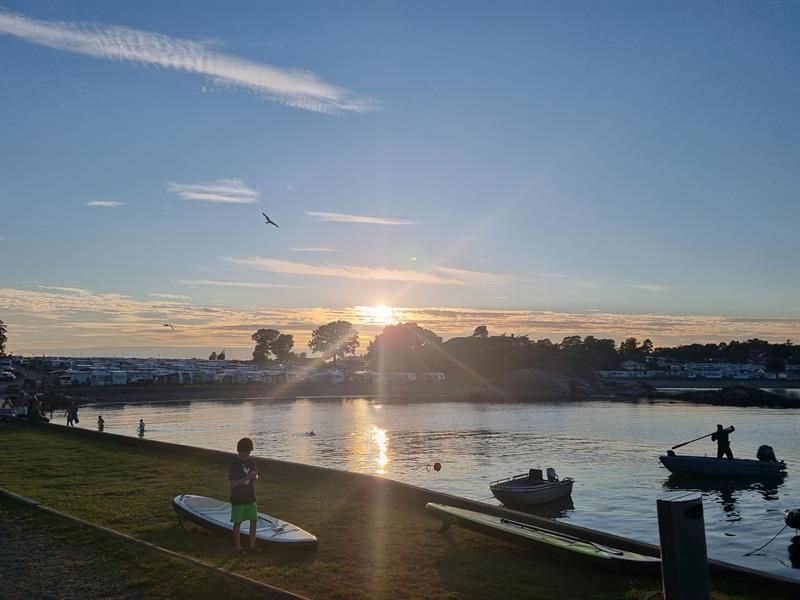Evening along the pier
