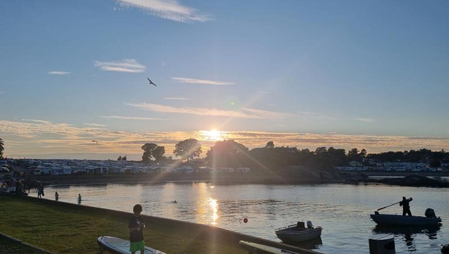 Evening along the pier
