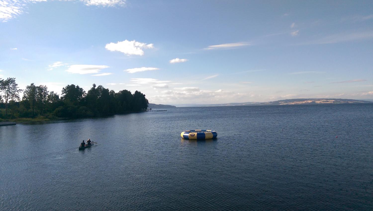 Kapteinsboligen i Evjua, kanopadling