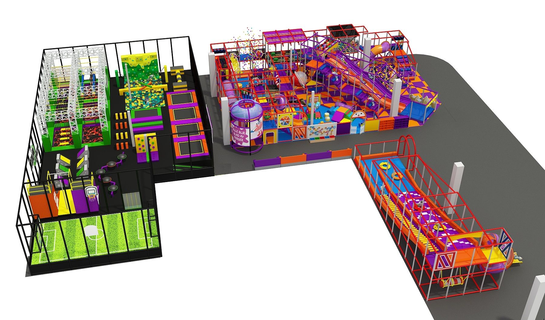 Overview of the playground for the older children
