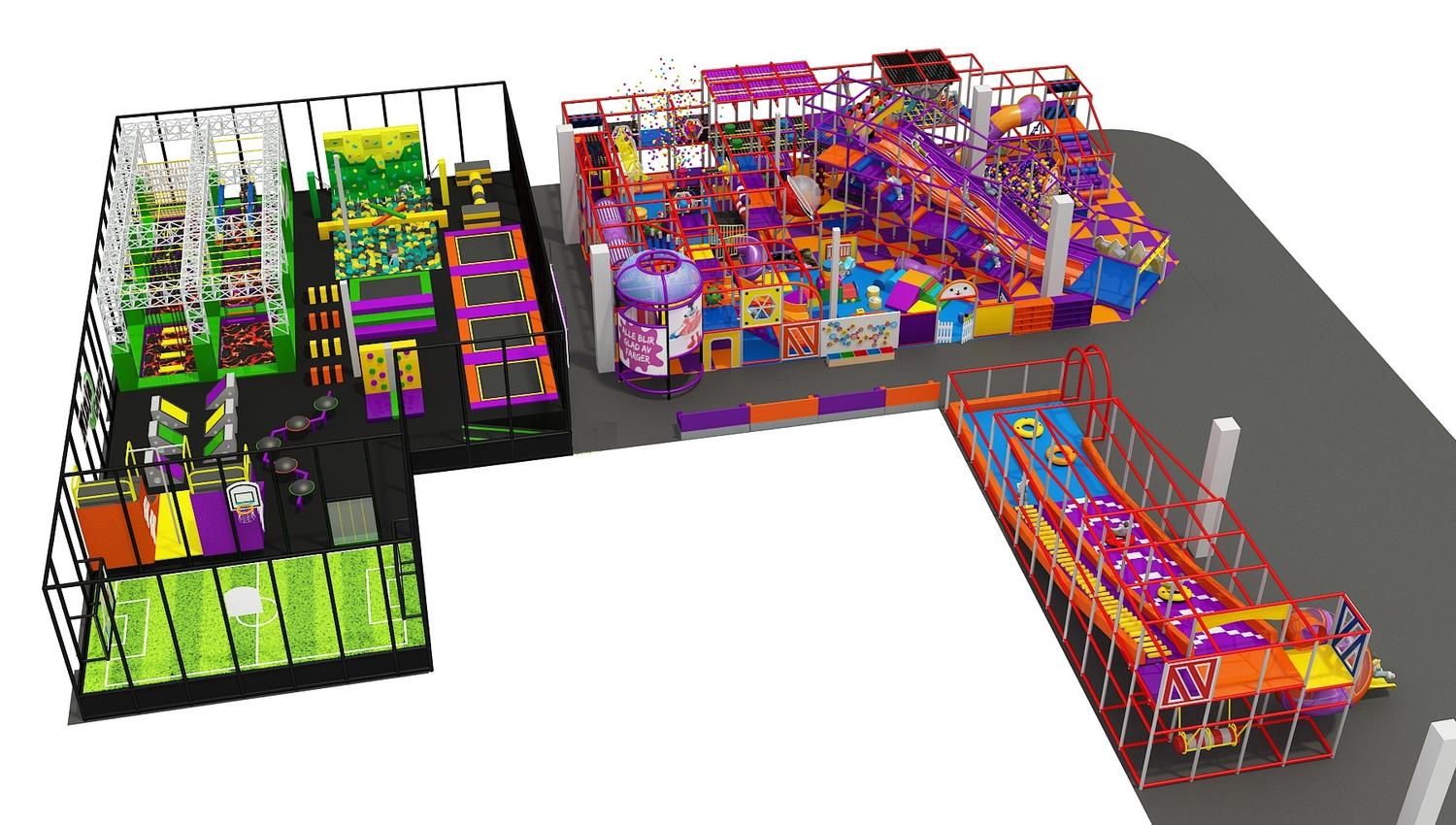 Overview of the playground for the older children