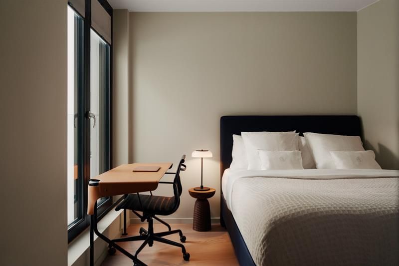 Bedroom combined with working area