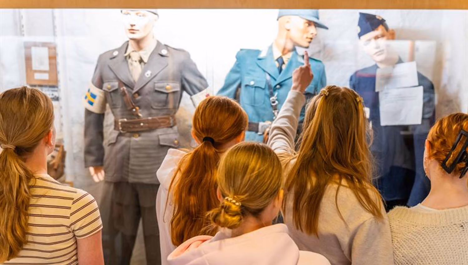 Visitors viewing the exhibition