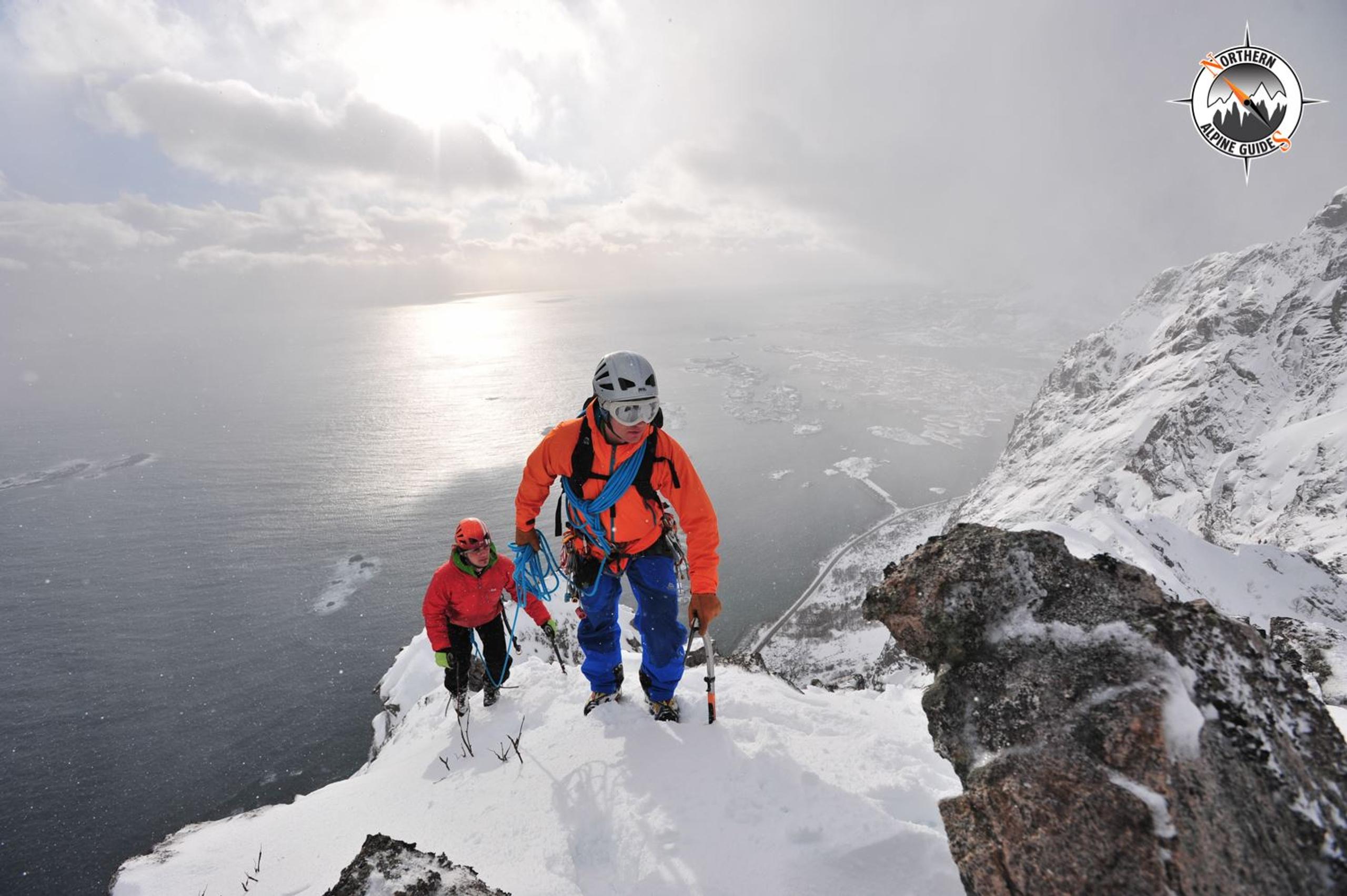 Alpine Ice Climbing with a IFMGA certified Mountain Guide