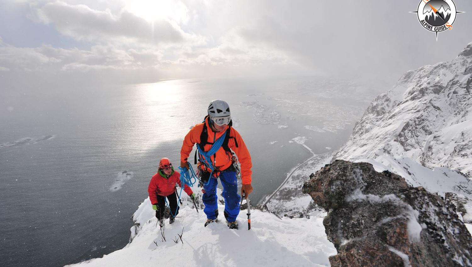 Alpine Ice Climbing with a IFMGA certified Mountain Guide