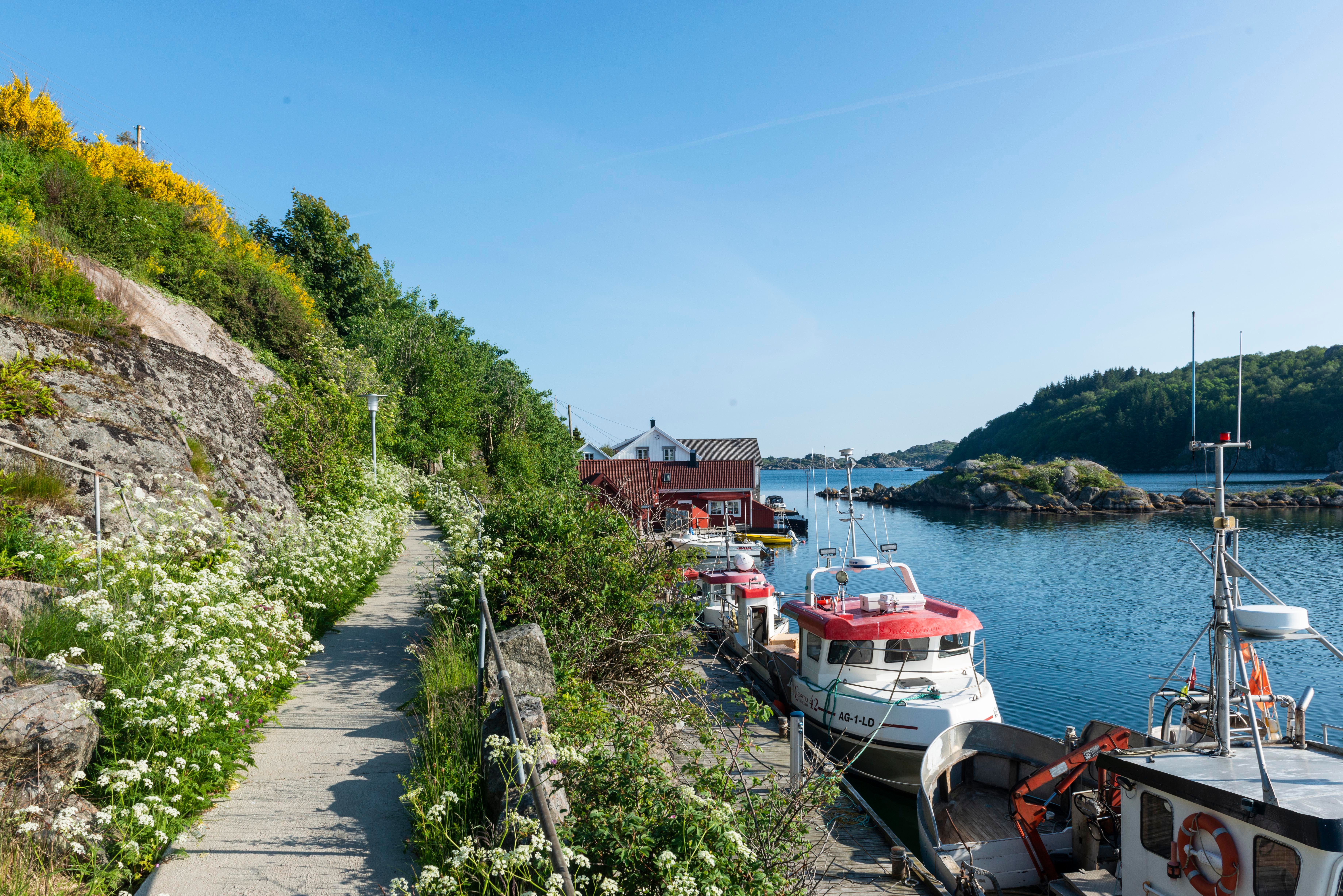 Gangstien Uti havna - Korshamn