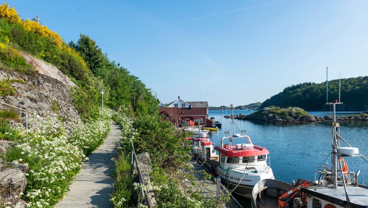Gangstien Uti havna - Korshamn