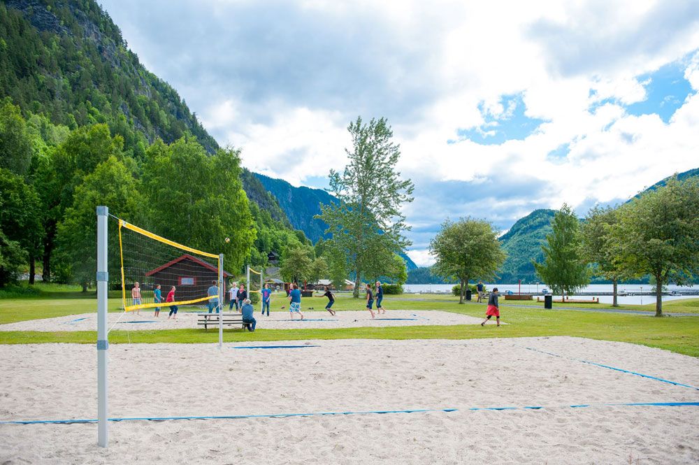 Volleyball court at Dalen