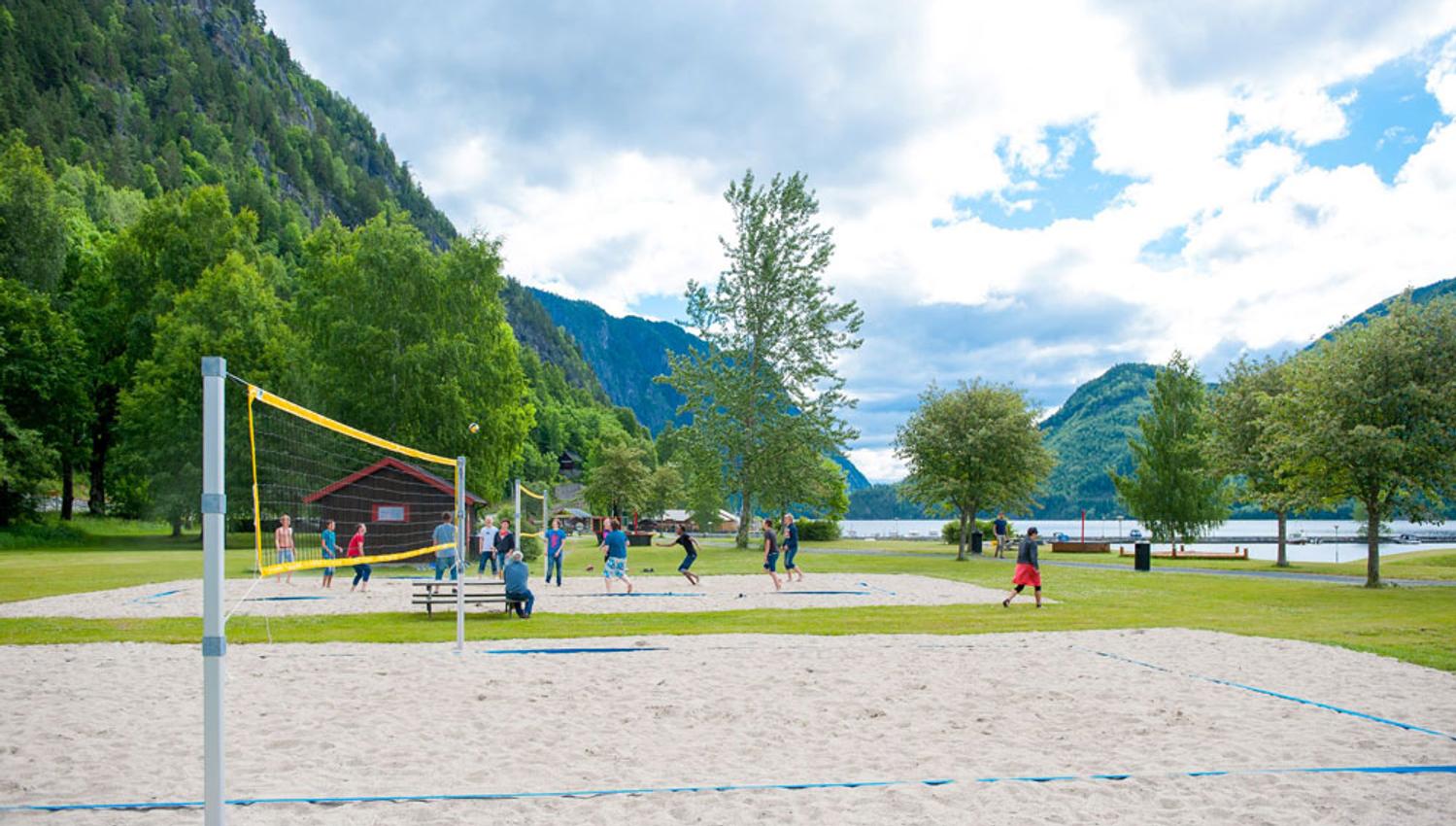 Volleyball court at Dalen