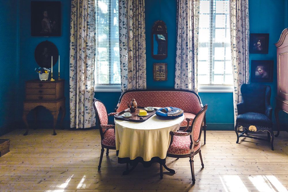 living room at Sondre Brekke main farm 
