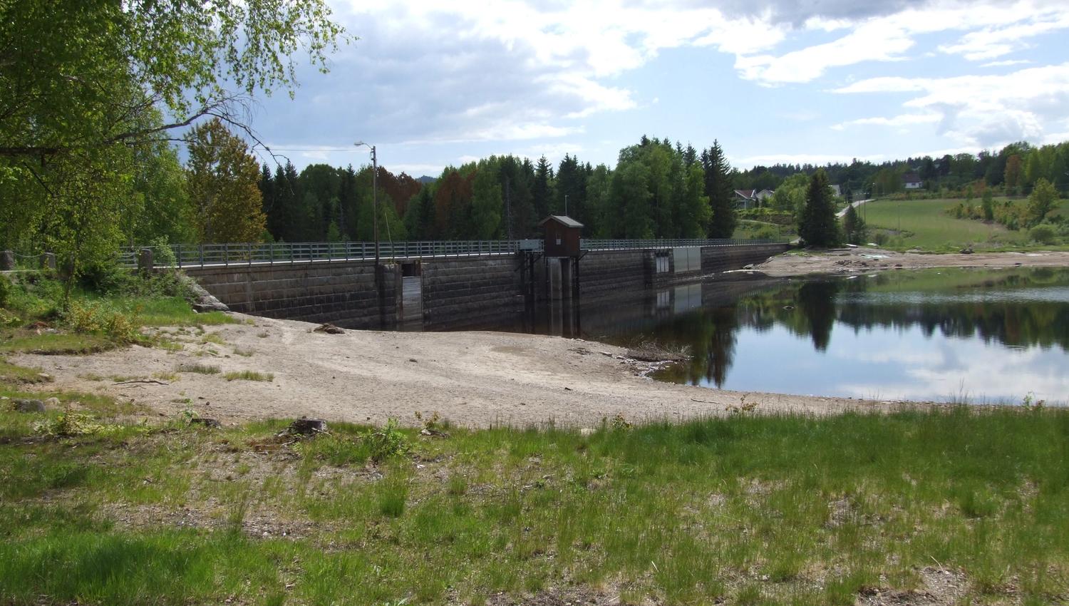 sandstrand på Gorningen badeplass i Siljan