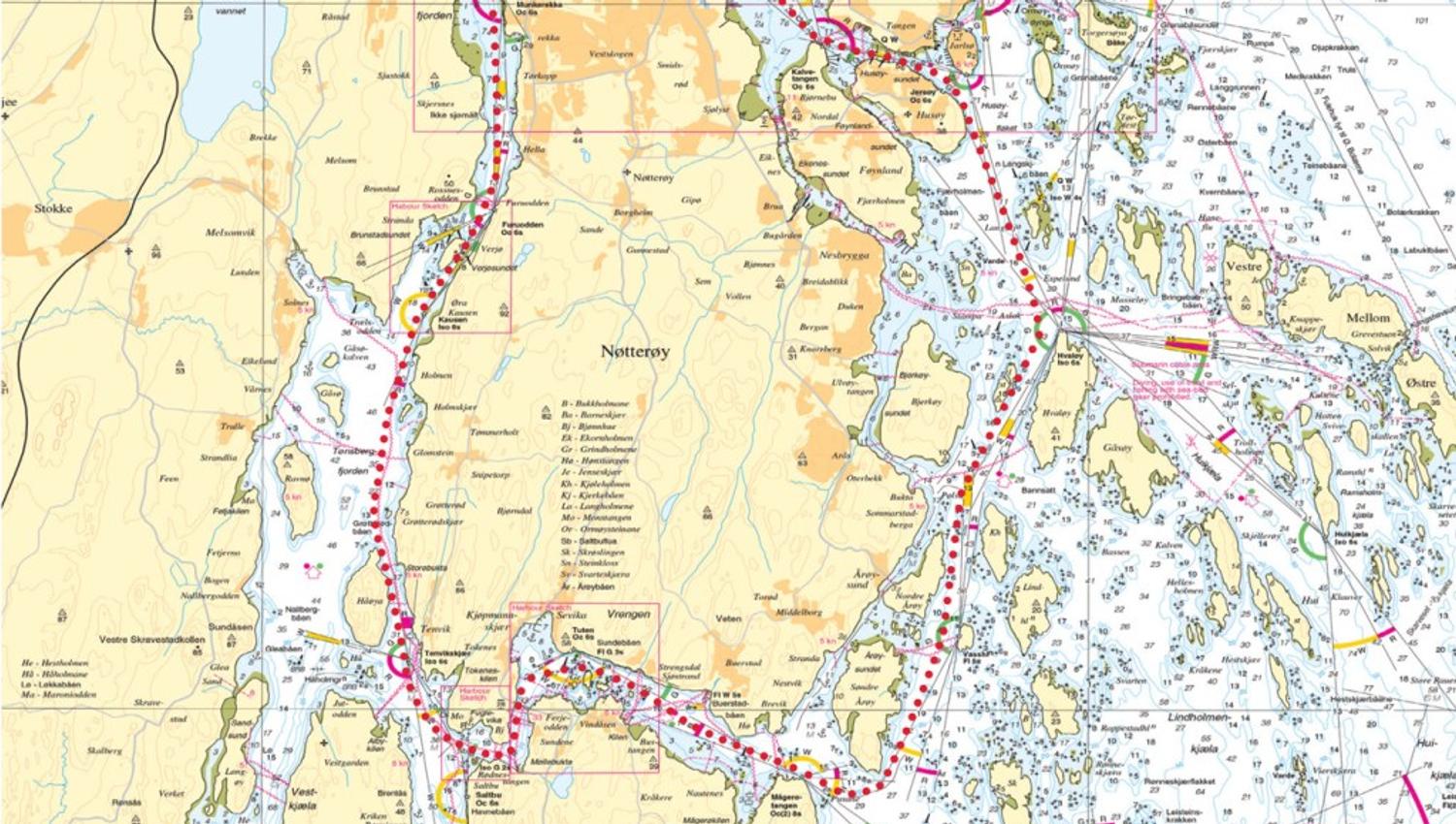 Map of the archipelago