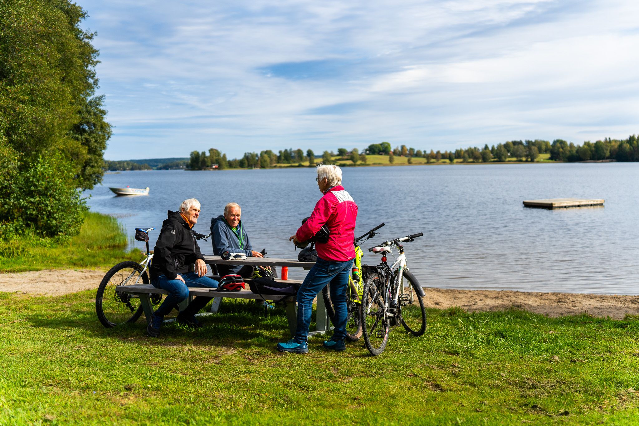 Syklister ved krakk