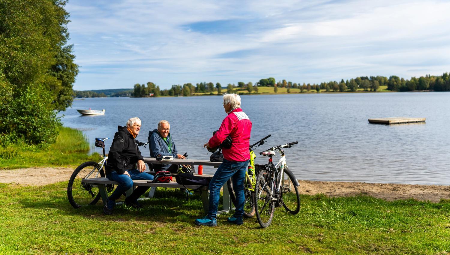 Syklister ved krakk