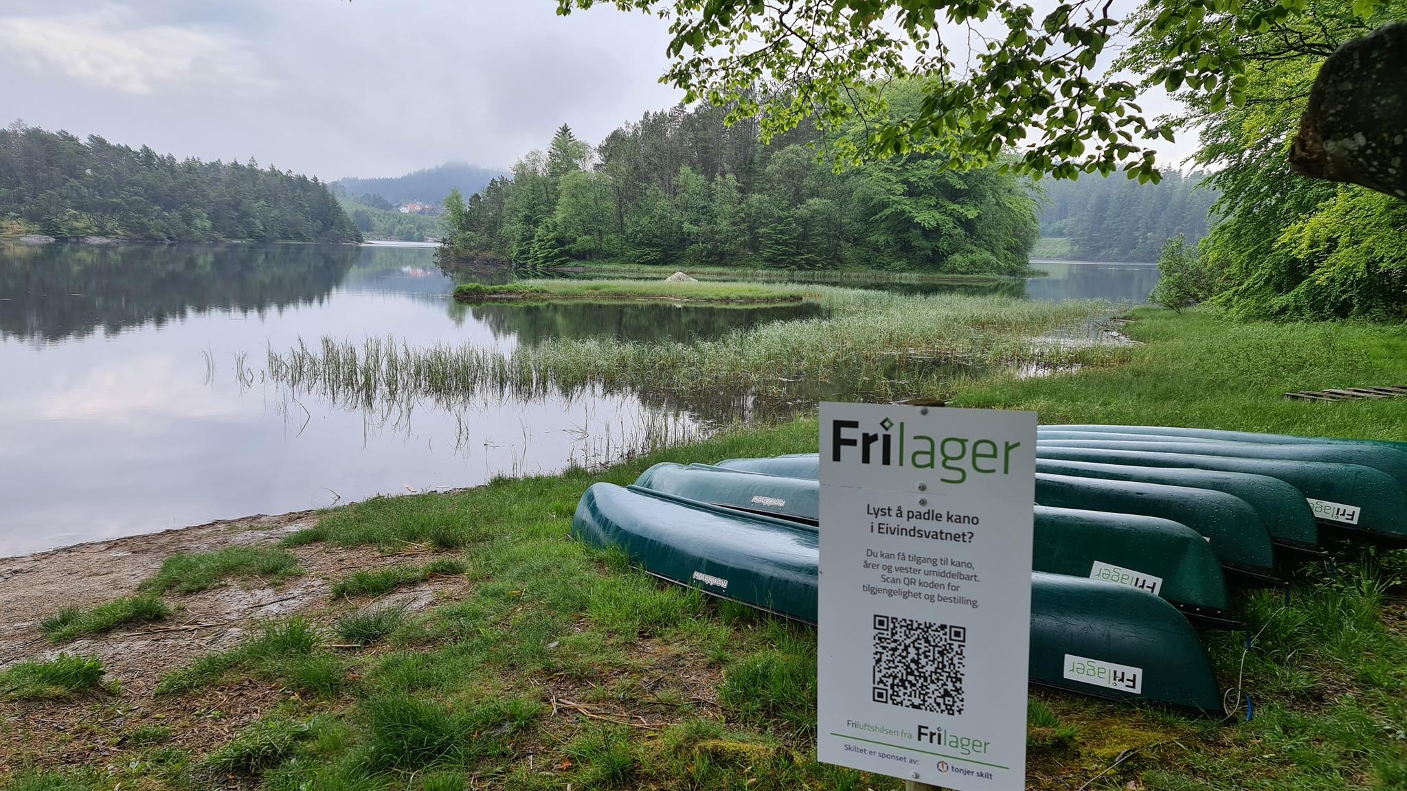 Canoe, kayak and SUP hire at Eivindsvatnet - Djupadalen