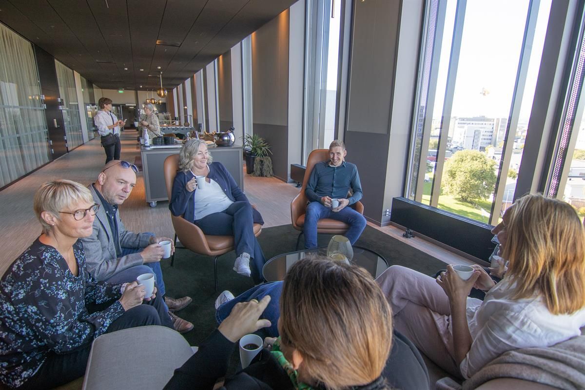 The lobby at Scandic Hamar