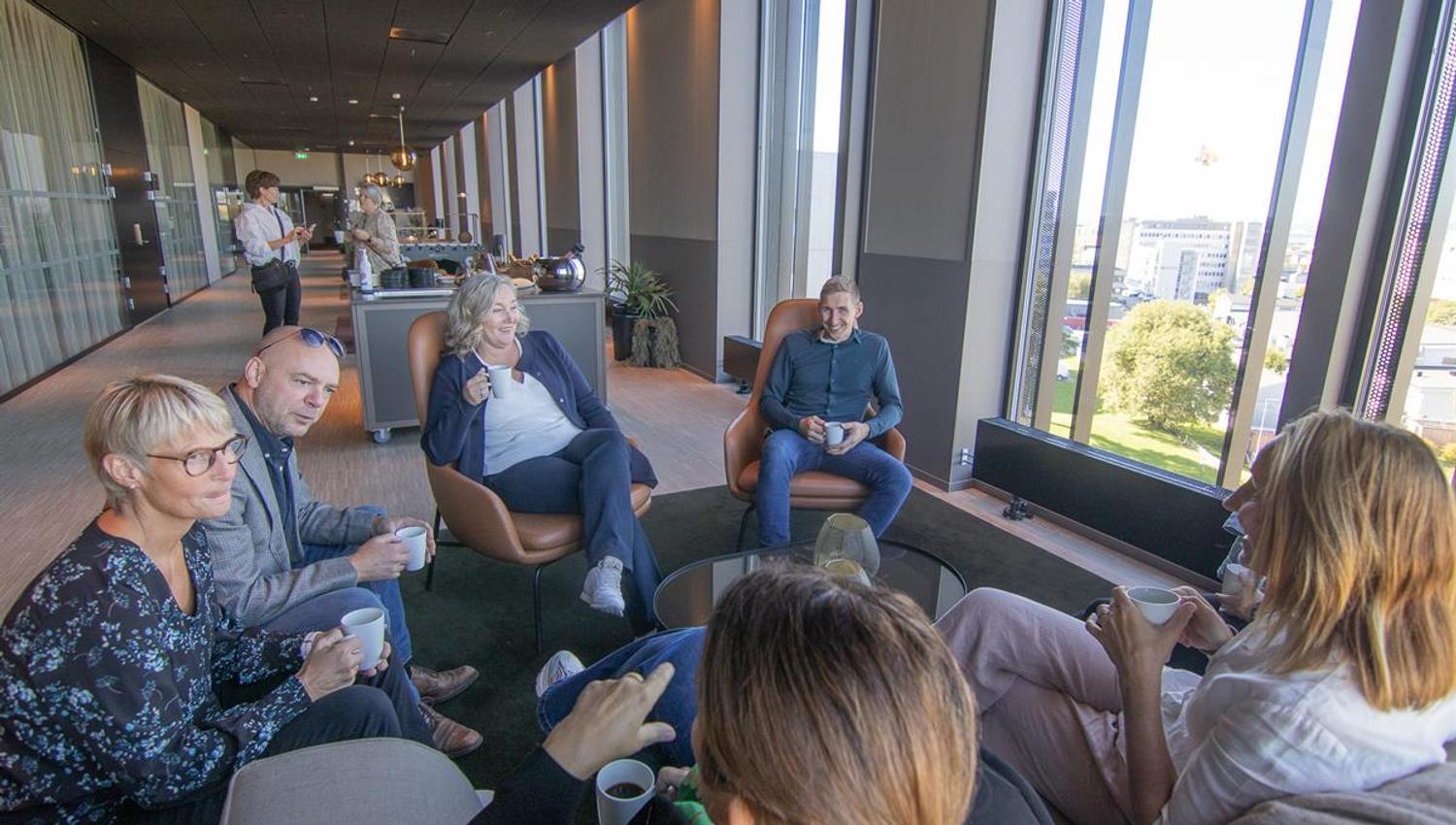 The lobby at Scandic Hamar