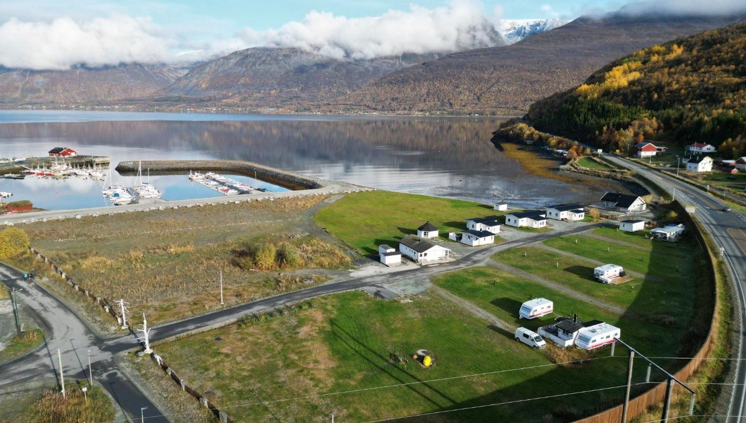A birdseye view of the camping ground