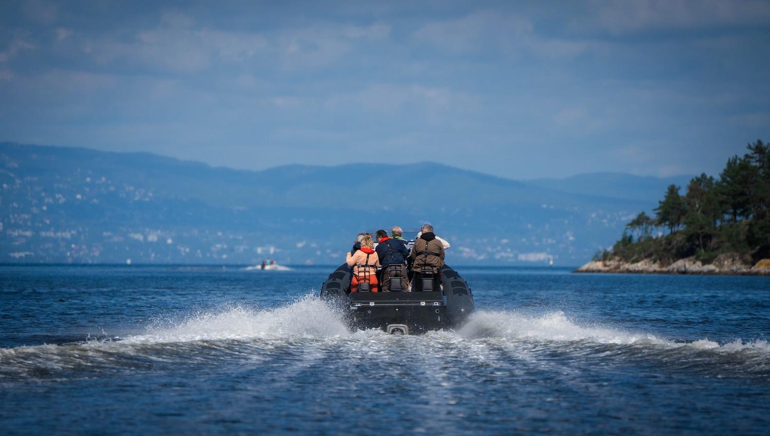Rib båt i Oslofjorden
