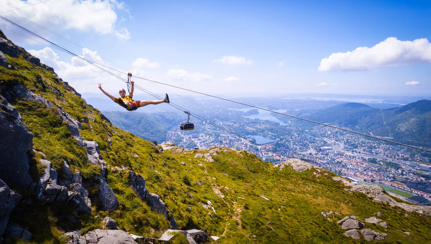 Zipline at Mount Ulriken