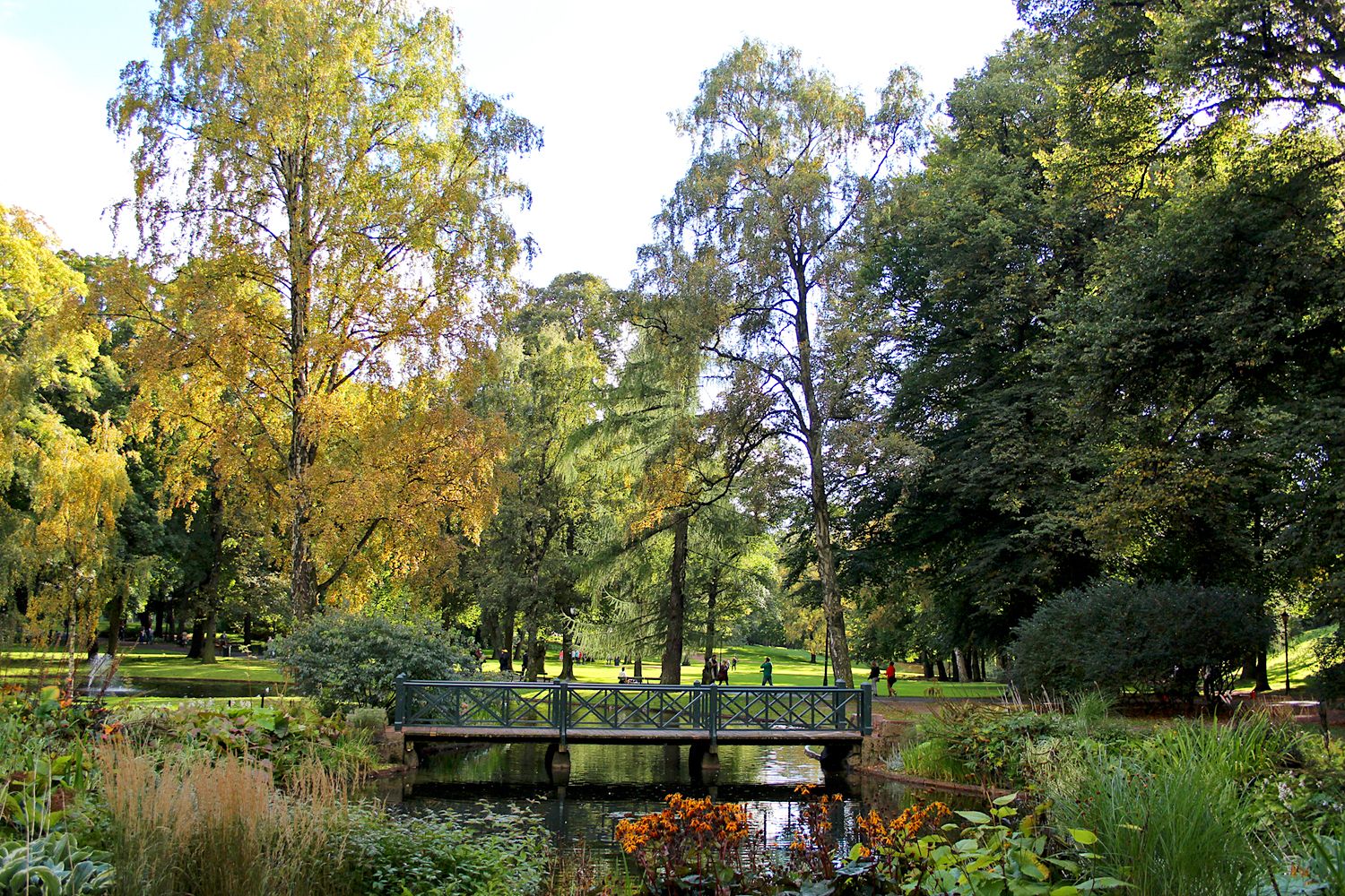 bridge in the palace park
