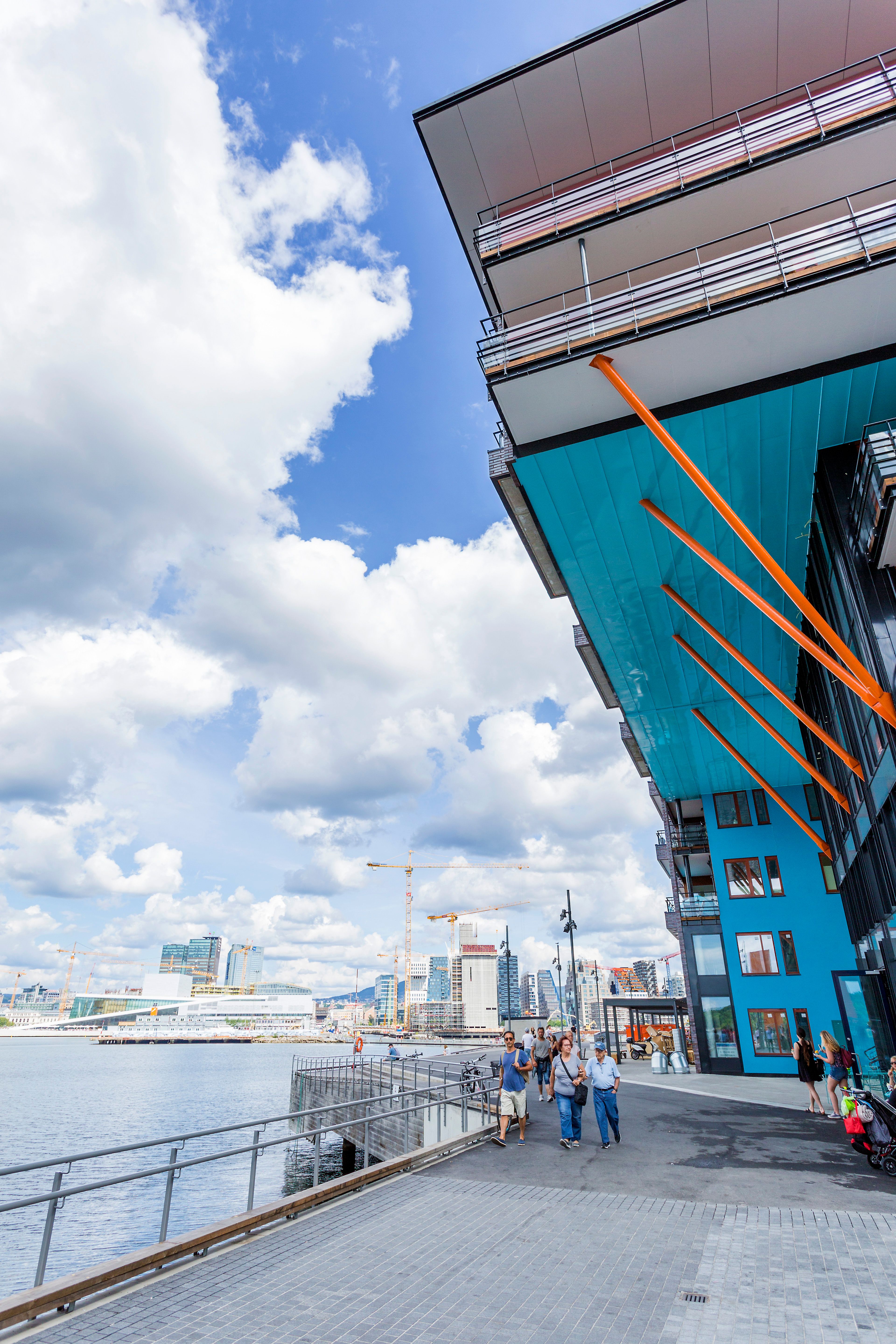 view from sørenga towards bjørvika