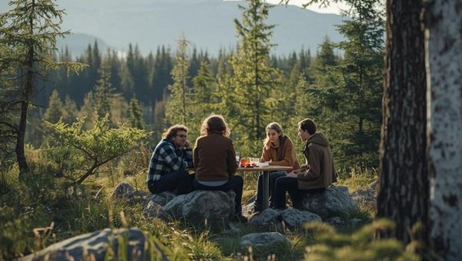 Enjoy a local lunch with freshly brewed coffee in the mountains of Bergen.