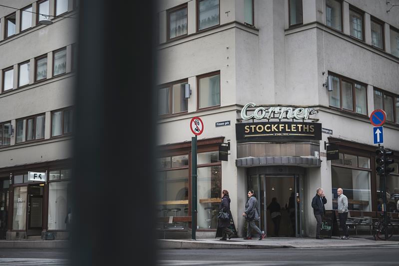 Stockfleth's coffee shop on the corner