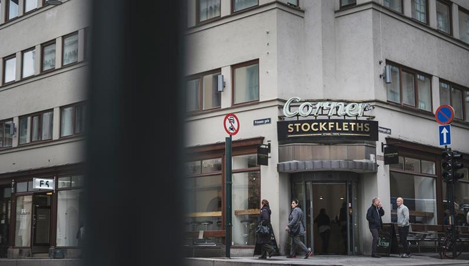 Stockfleth's coffee shop on the corner