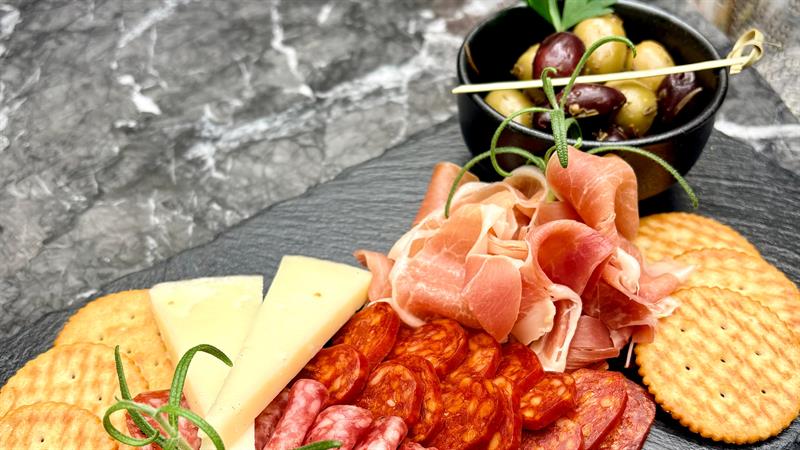 Detalj av tapasbrett