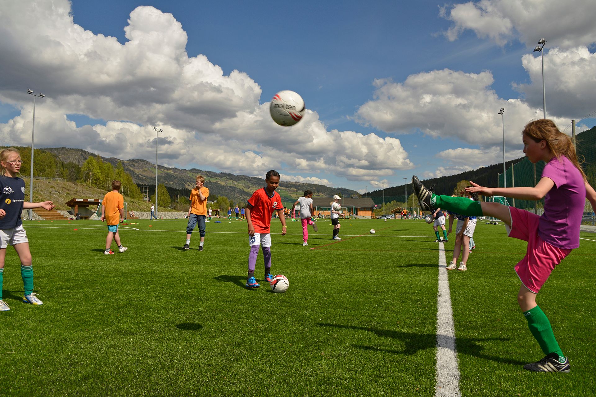 Fotballkamp på Bråta
