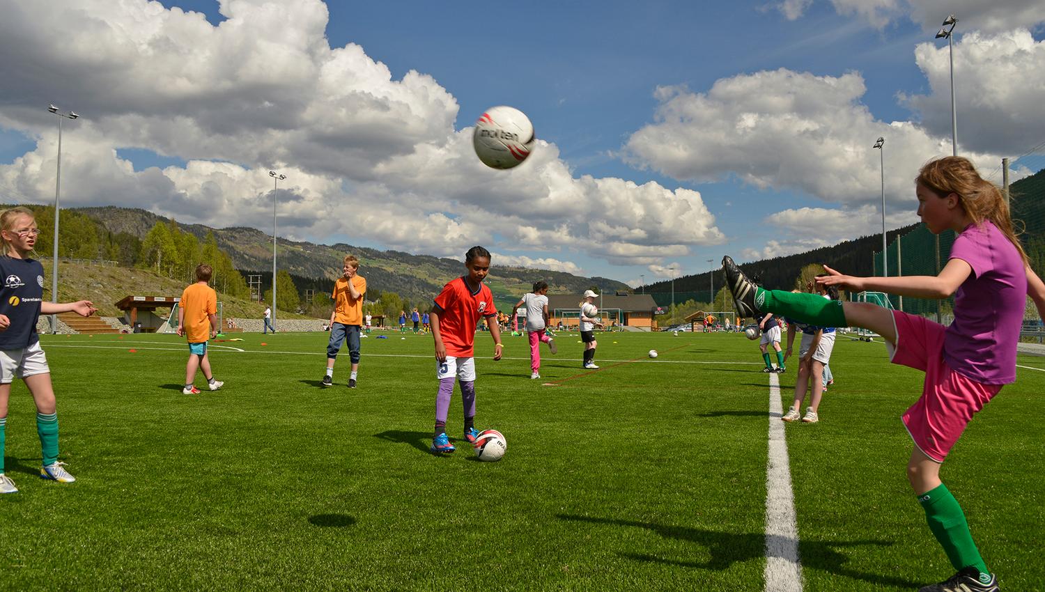 Fotballkamp på Bråta