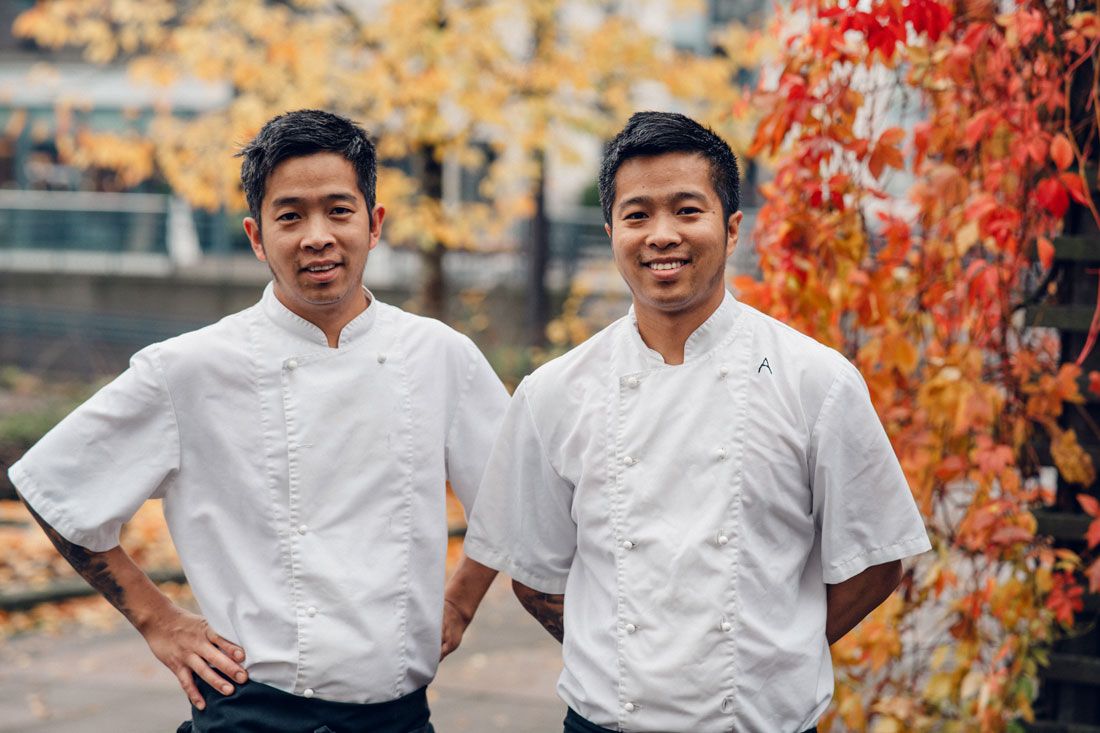 kitchen staff at Jonas B Gundersen in Porsgrunn