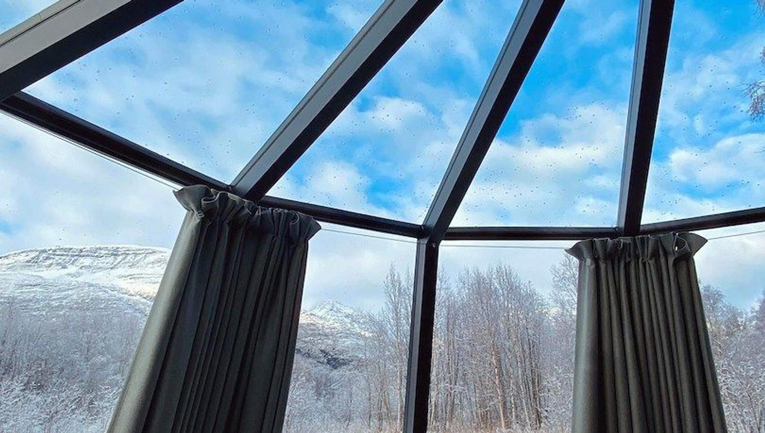 View from glass iglo at North Experience